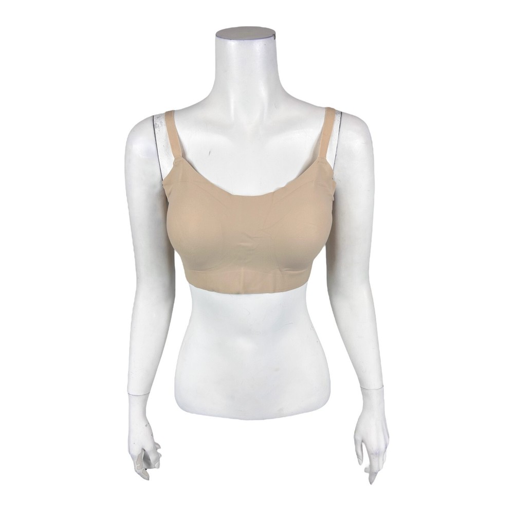 Anti x Proof Women's Bonded Seamless Wireless Wicking Bra Beige X-Large Size